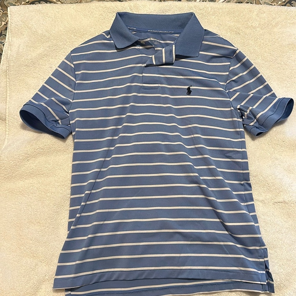 Boys Polo by Ralph Lauren Performance Polo Sz M(10-12)